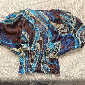 Flowy, Sinch-Waist Elegant Blouse